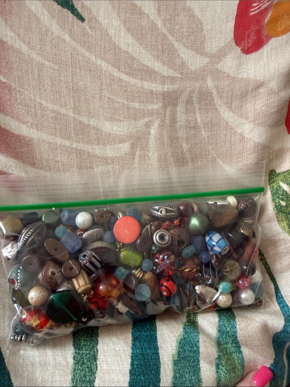 Mixed Assorted Jewelry Beads some glass, antique, handmade. All unique